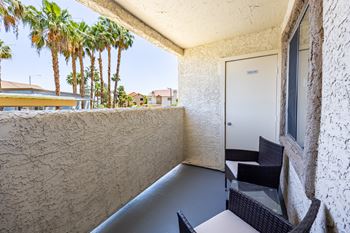 Private balcony at sunset winds apartments in henderson, nv 89014